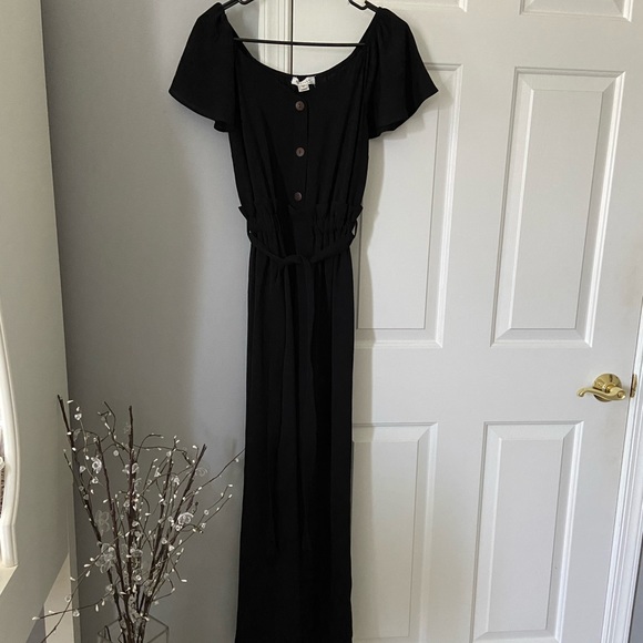 Monteau black jumpsuit Clearance